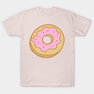 Cute Pink Donut Drawing Kids T-Shirt